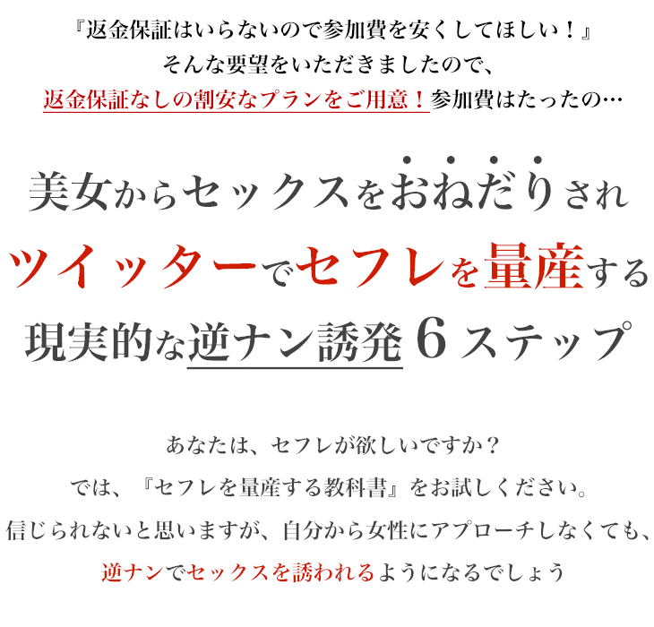 ツイッターでセフレを量産する教科書?売れ続ける理由とは!?