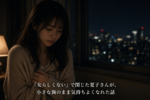 『女らしくない』で閉じた夏子さんが、小さな胸のまま気持ちよくなれた話