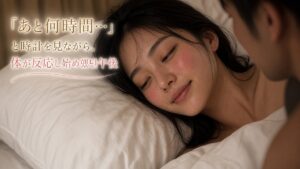 「あと何時間…」と時計を見ながら、体が反応し始めていた午後